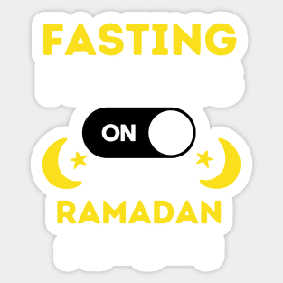 Funny Fasting Mode Is On Happy Ramadan 2022 Sticker